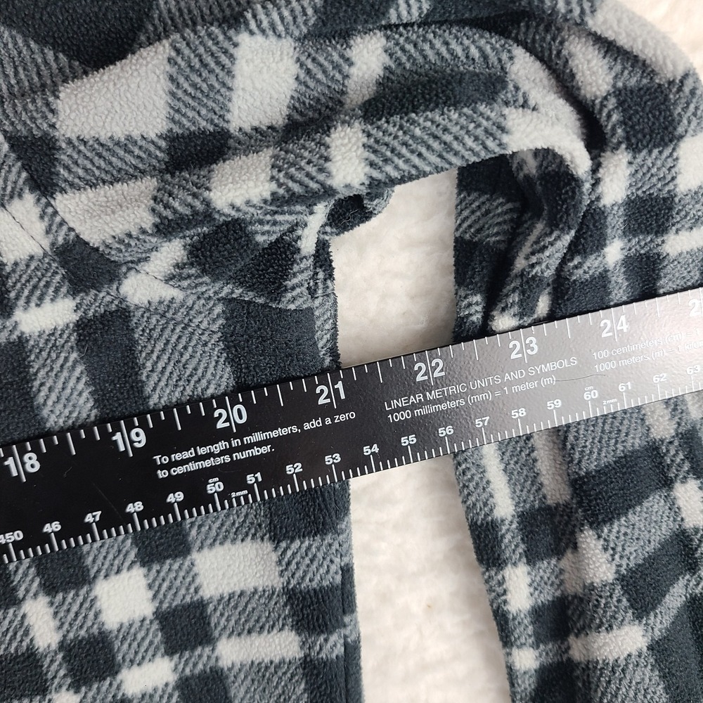 Eddie Bauer Flannel Shirt Mens Small Gray White Plaid Blanket Soft Button Down‎ - Picture 6 of 11